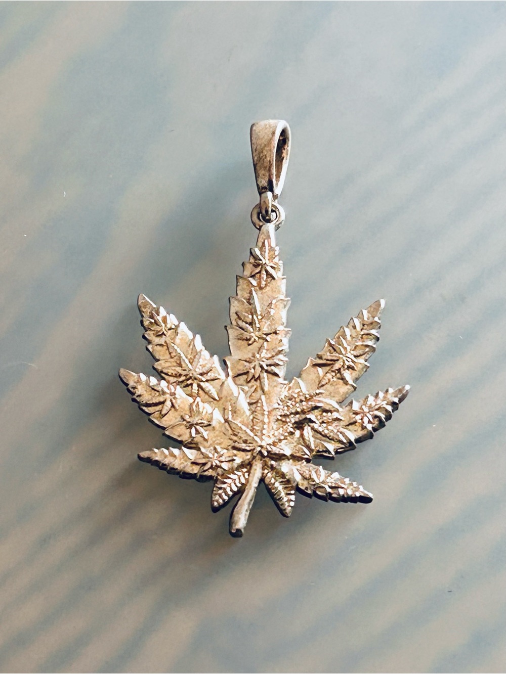 Silver Leaf Pendant Necklace - Women Jewelry 420 lovers 925silver